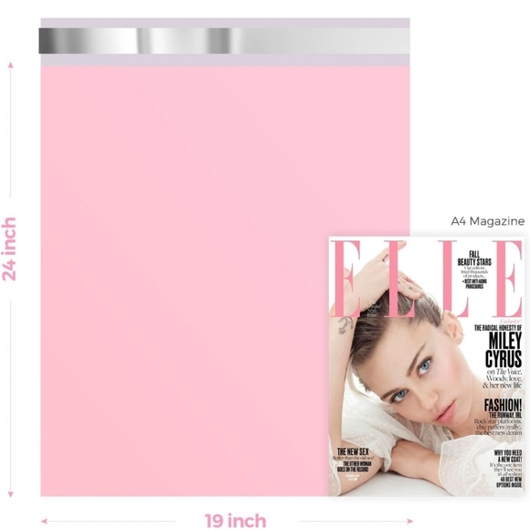 Pink Poly Mailers Package 10 10"x13 and 5 19"x24" - Picture 5 of 5